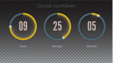 design of countdown timer for coming soon or under vector image