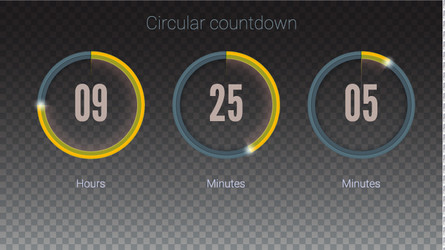 design of countdown timer for coming soon or under vector