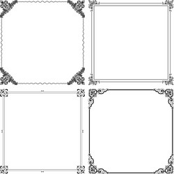 Swirl frames Royalty Free Vector Image - VectorStock