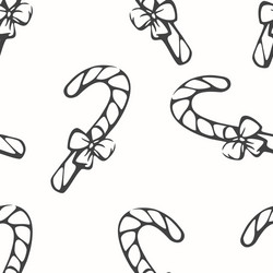 monochrome seamless pattern with sketching candy vector