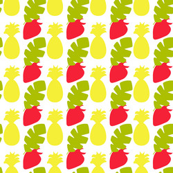 Seamless summer color pattern of abstract shapes vector