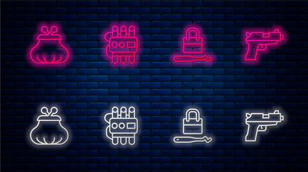 set line dynamite and timer clock lock picks vector image