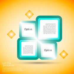 abstract background of color boxes template vector image