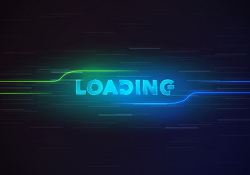 loading interface with cyber glitch effect vector image