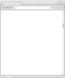 Web browser windows template vector