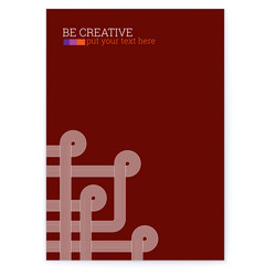 abstract pattern with bended pipeline look vector image