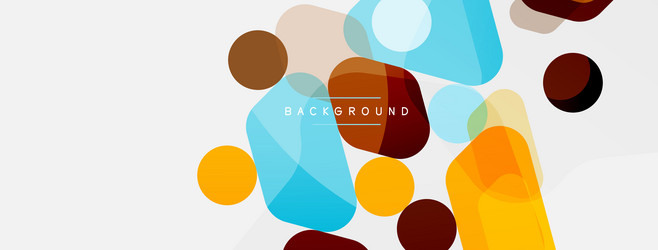 abstract round geometric shapes and circles vector image