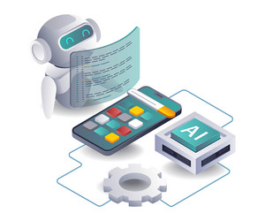 artificial intelligence system develops vector image