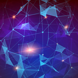 Modern Geometric Network Background vector image