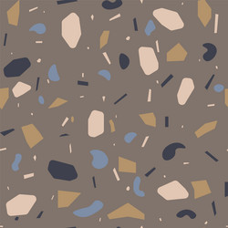 Terrazzo seamless pattern flooring mosaic texture Vector Image