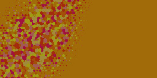 geometric multi size hexagon with color vector