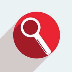 red circle icon on gray background eps10 vector image