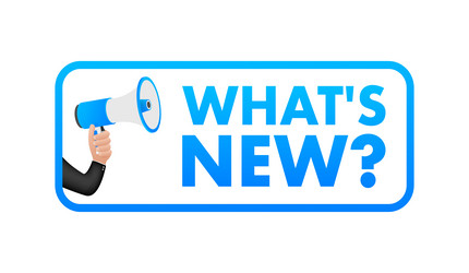 whats new megaphone for promotion design speech vector image
