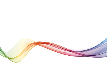 Abstract Colorful Wave Background vector image