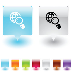 add to cart square button vector image