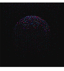 big data visualization circular particles vector image