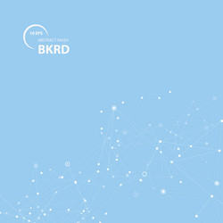 abstract polygonal design with connecting dots vector image