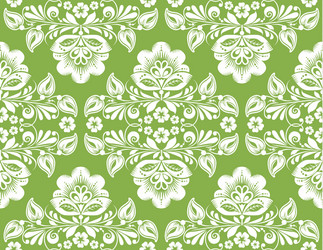 Russian Hohloma Floral Pattern Vector Image