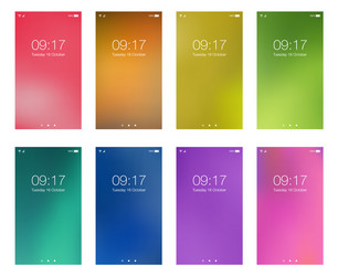 set bright color abstract hd wallpapers vector