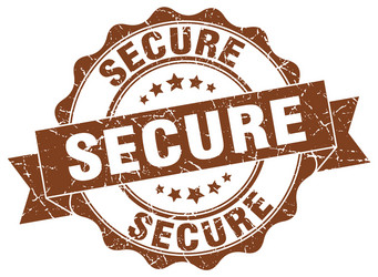 Secure Stamp Seal - Badge Vector Image