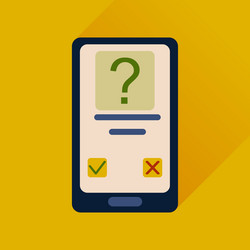 flat web icon with long shadow mobile applications vector image