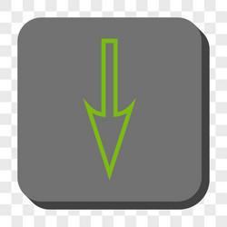 sharp arrow down rounded square button vector image