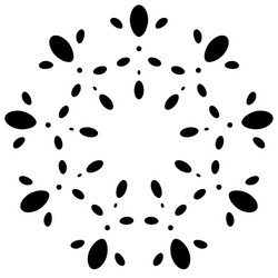 circular design with distortion effect abstract vector image