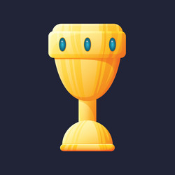 game ui asset gaming user interface goblet icon vector image