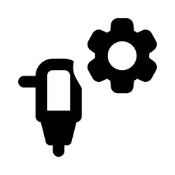 drill machine with enhanced setting control vector image