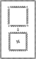 Decorative greek frame for design Royalty Free Vector Image