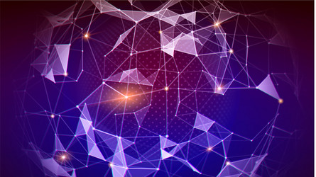 pattern of plexus global network for finance vector image