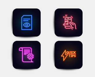 technical documentation music phone and view vector image