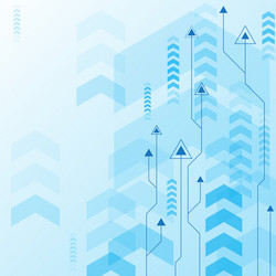 arrow speed background and technology data load vector image