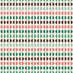 hand drawn semi circles abstract seamless pattern vector image