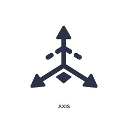 axis icon on white background simple element from vector image