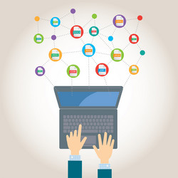 File Extensions and Computers vector image