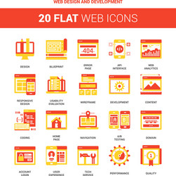 web design and development vector image