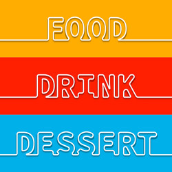 set of menu element template for restaurant vector image