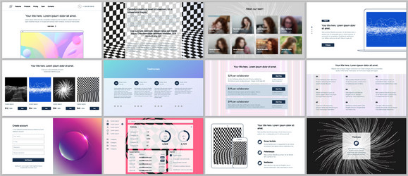 templates for website design minimal vector image