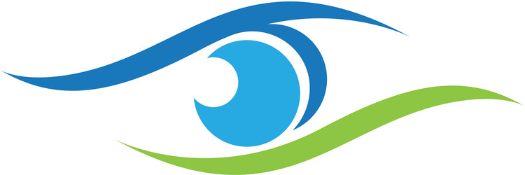 Eye care logo template vector