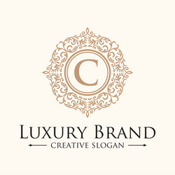 luxury logo design template Vector Image