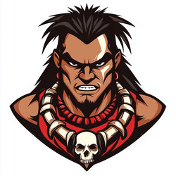 fierce warrior esports logo design Vector Image