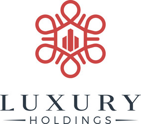 luxury real estate logo design vector