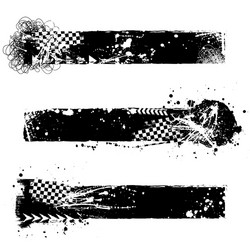 Four grunge frames with halftones Royalty Free Vector Image