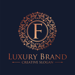 luxury logo design template Vector Image