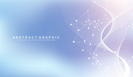 digits abstract background with connected line vector image