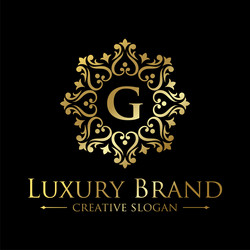 Luxury logo design template vector
