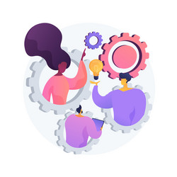 Team building exercise concept metaphor vector