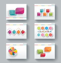 Modern Business Presentation Slides vector image