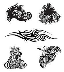 tattoo design elements Vector Image